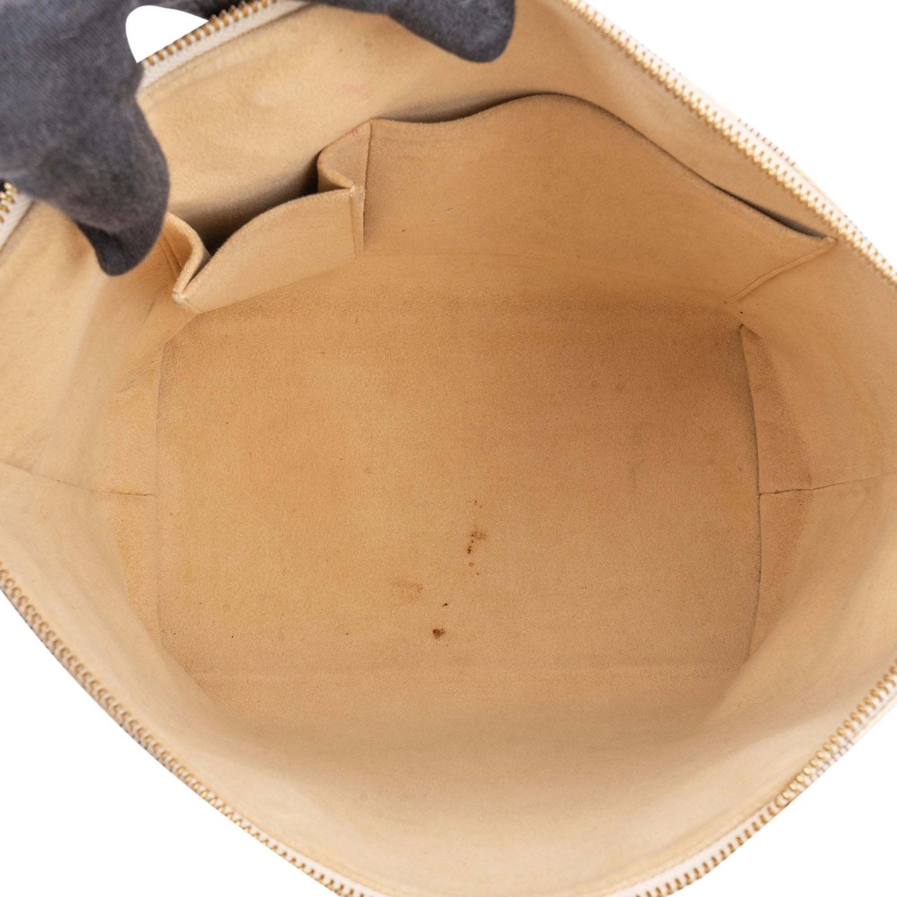 Louis Vuitton Louis Vuitton Damier Azur Monogram Saleya PM Handbag Wit