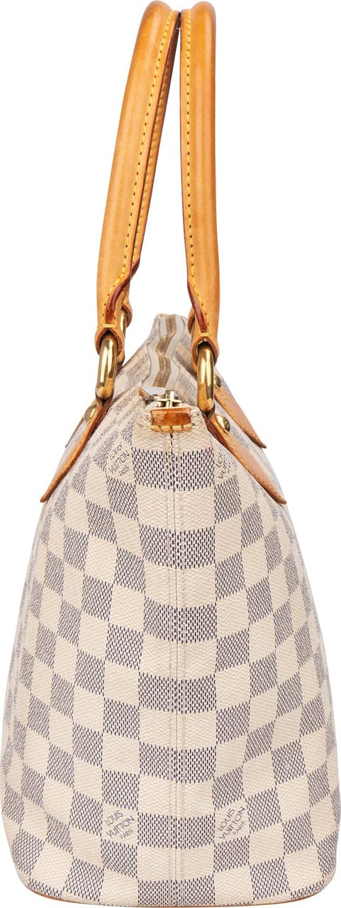 Louis Vuitton Louis Vuitton Damier Azur Monogram Saleya PM Handbag Wit