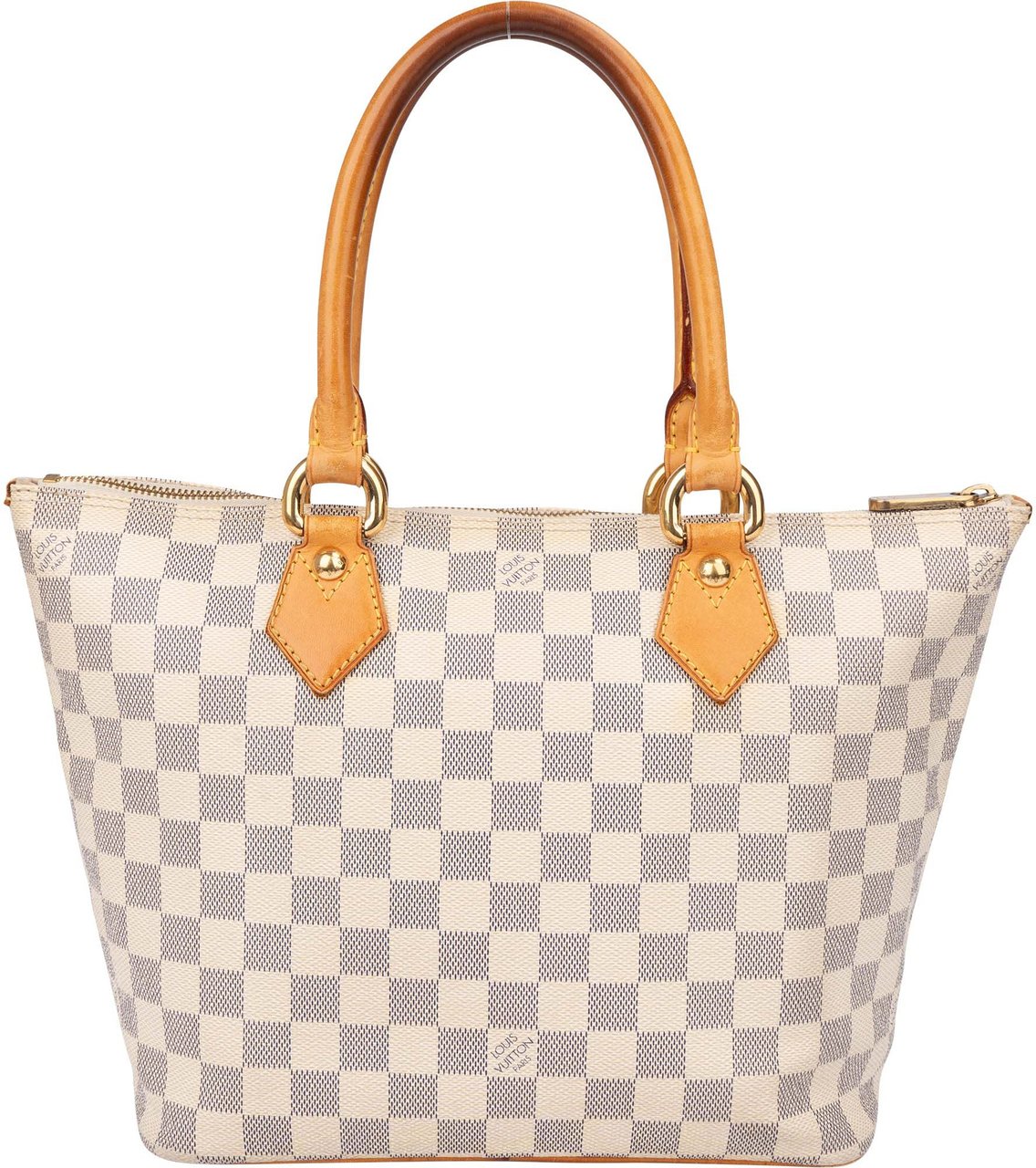 Louis Vuitton Louis Vuitton Damier Azur Monogram Saleya PM Handbag Wit