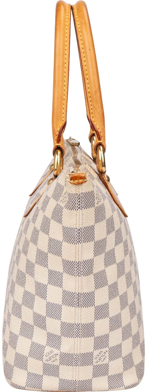 Louis Vuitton Louis Vuitton Damier Azur Monogram Saleya PM Handbag Wit