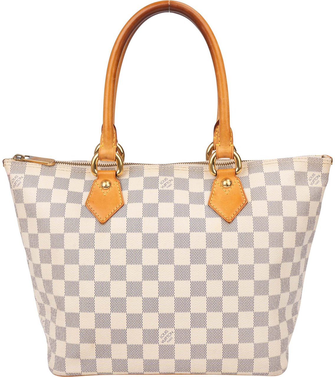 Louis Vuitton Louis Vuitton Damier Azur Monogram Saleya PM Handbag Wit