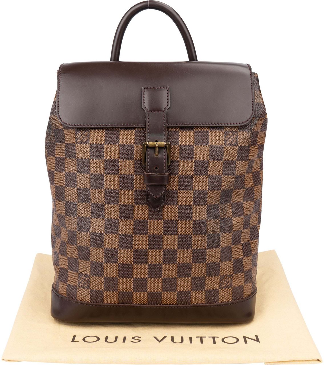 Louis Vuitton Louis Vuitton Damier Ebene Monogram Soho Backpack Bruin