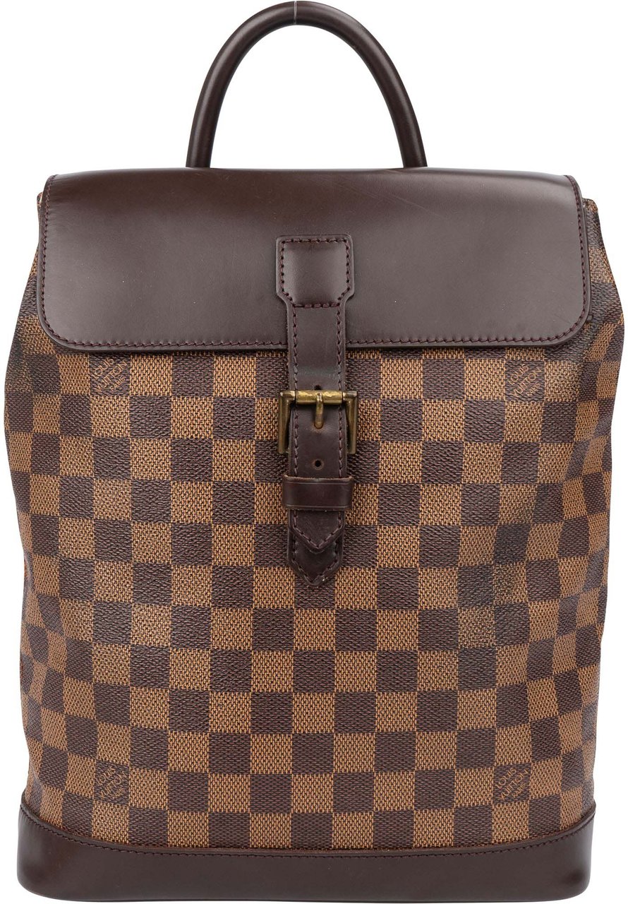 Louis Vuitton Louis Vuitton Damier Ebene Monogram Soho Backpack Bruin