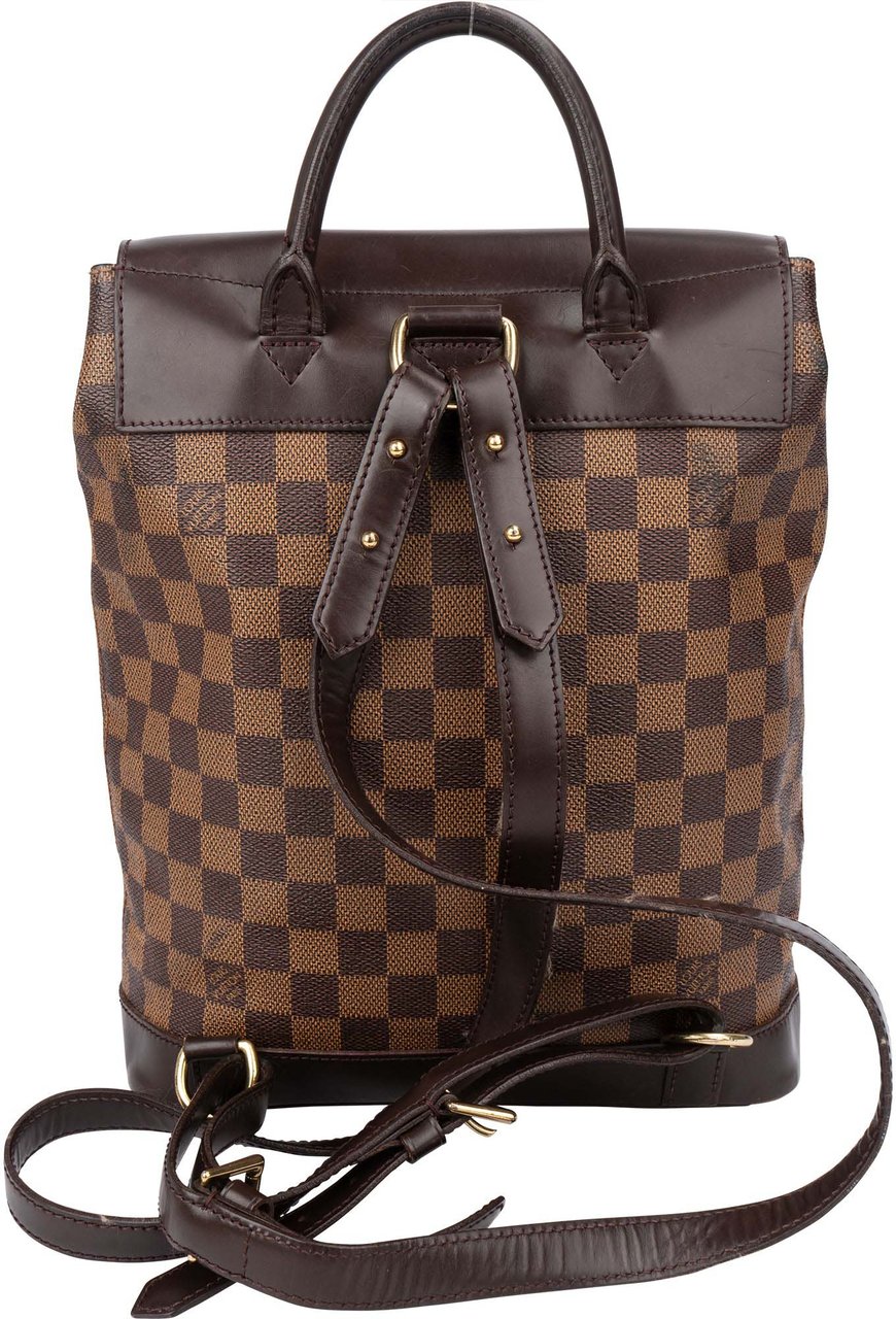 Louis Vuitton Louis Vuitton Damier Ebene Monogram Soho Backpack Bruin