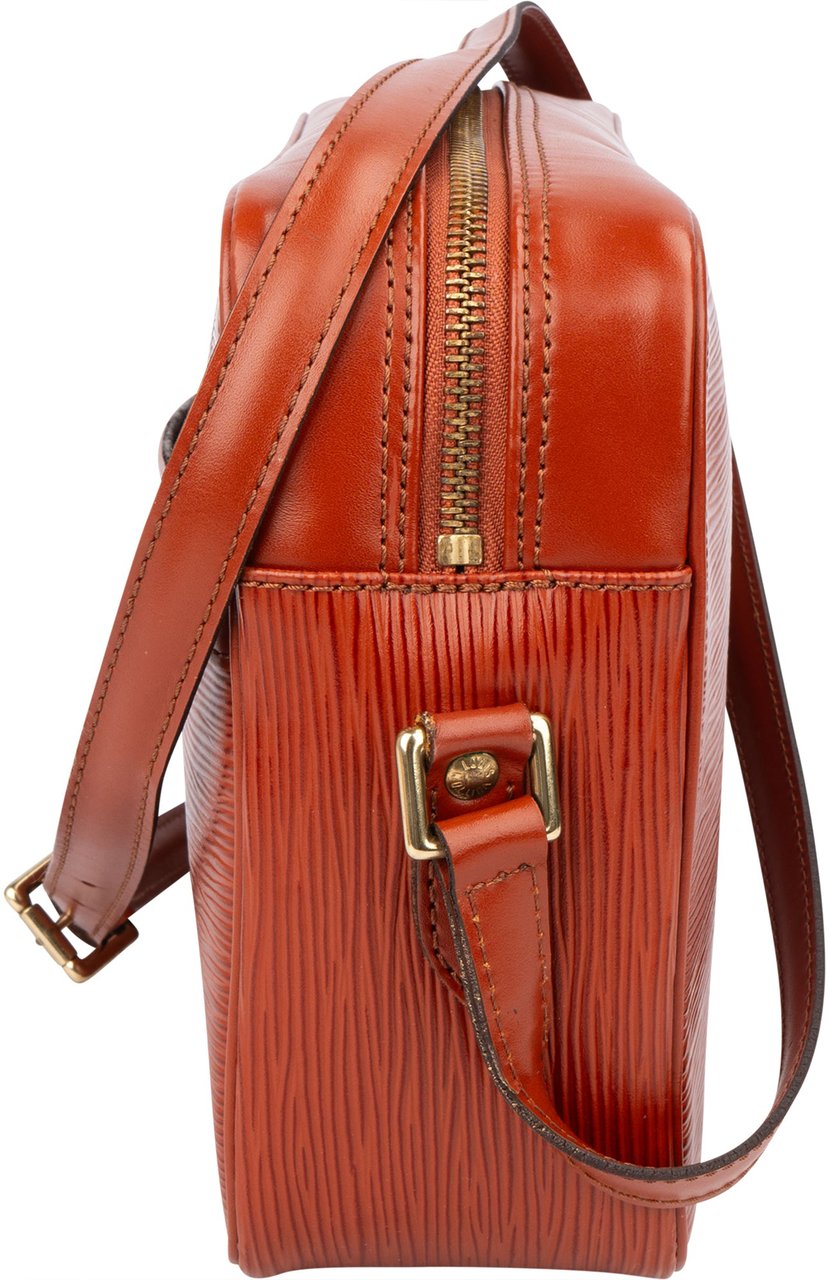 Louis Vuitton Cognac Epi Leather Trocadero 27 Crossbody Bag Bruin