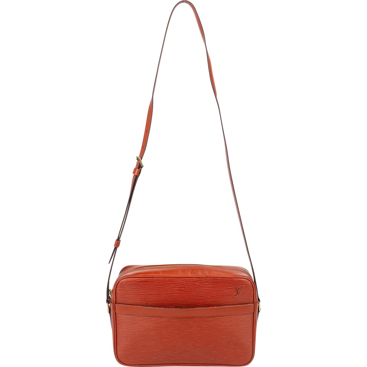 Louis Vuitton Cognac Epi Leather Trocadero 27 Crossbody Bag Bruin