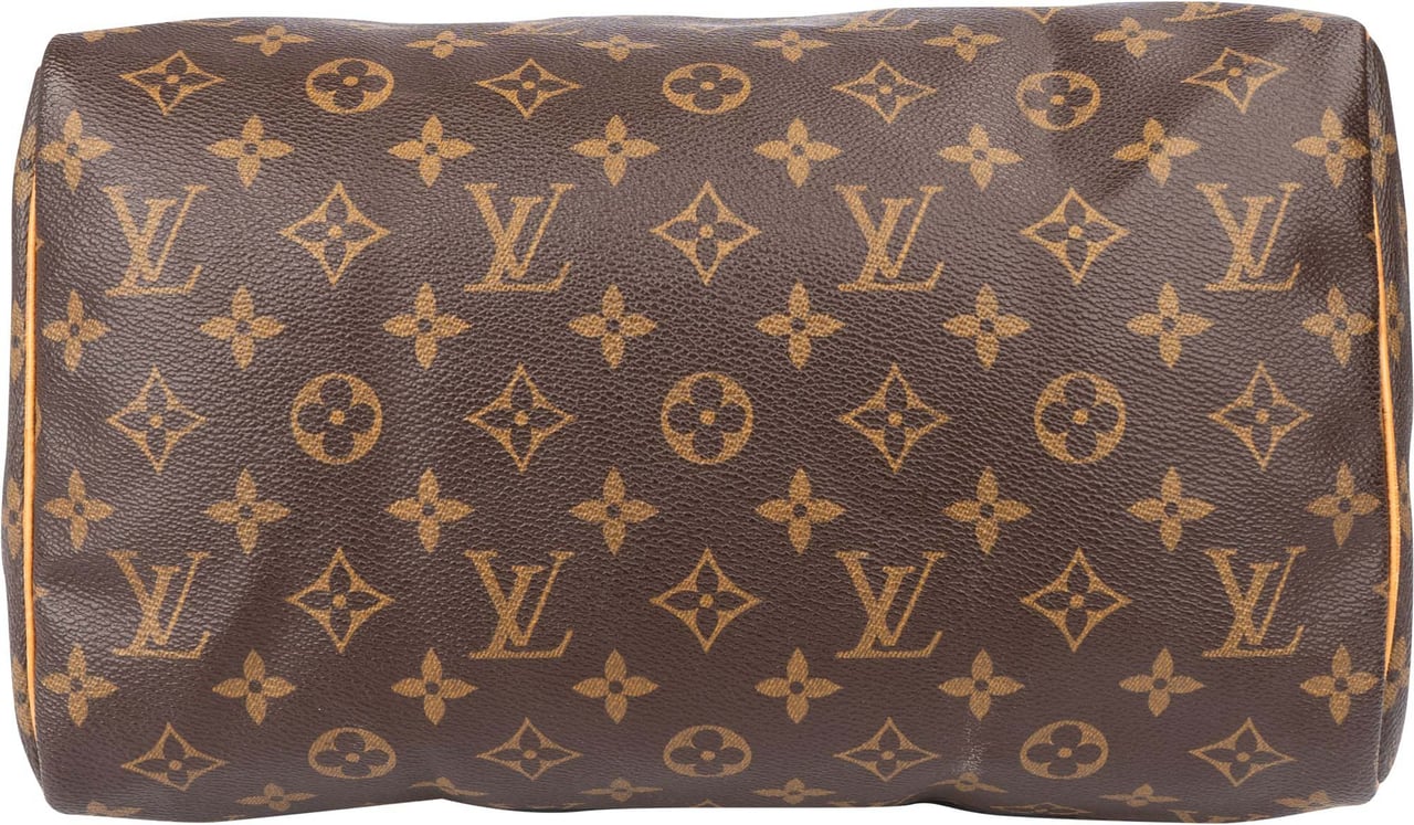 Louis Vuitton Louis Vuitton Canvas Monogram Speedy 30 Handbag Bruin