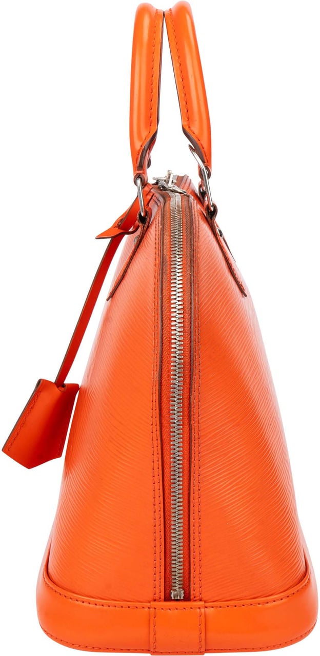 Louis Vuitton Louis Vuitton Orange Epi Leather Alma PM Handbag Oranje