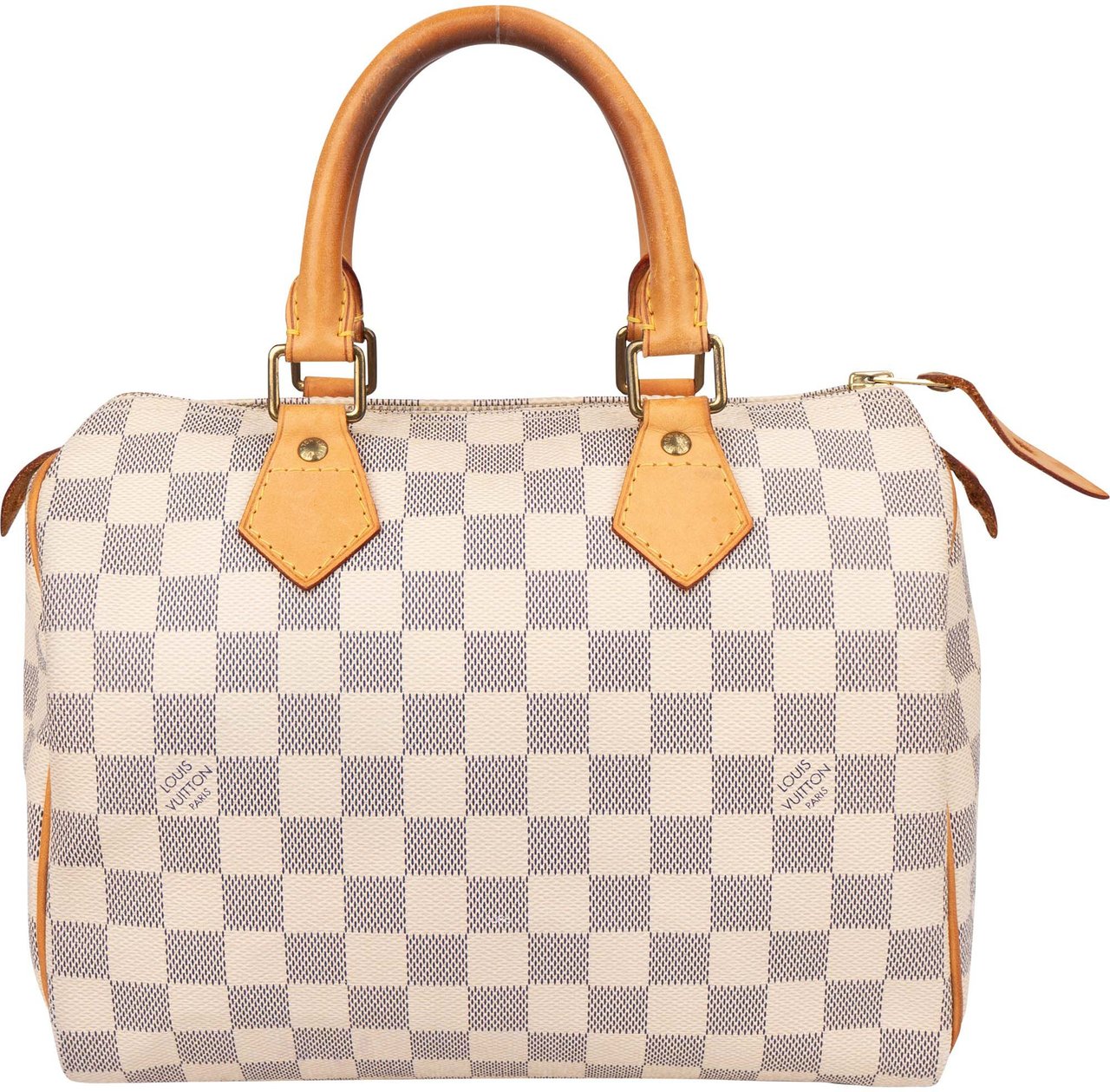Louis Vuitton Louis Vuitton Damier Azur Monogram Speedy 25 Handbag Wit