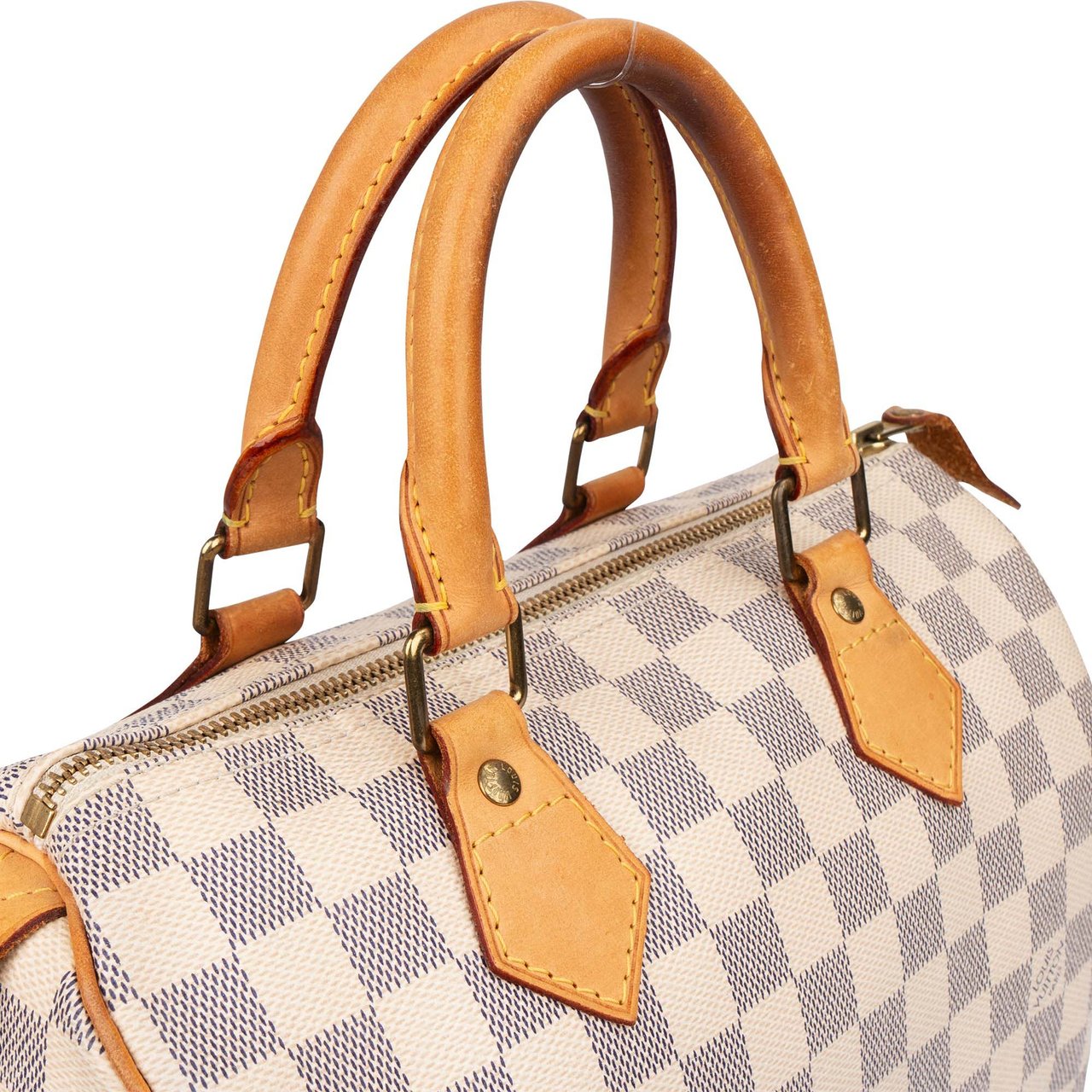 Louis Vuitton Louis Vuitton Damier Azur Monogram Speedy 25 Handbag Wit