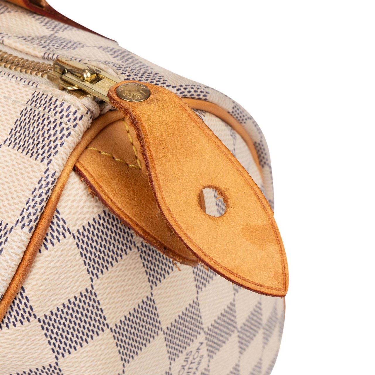 Louis Vuitton Louis Vuitton Damier Azur Monogram Speedy 25 Handbag Wit
