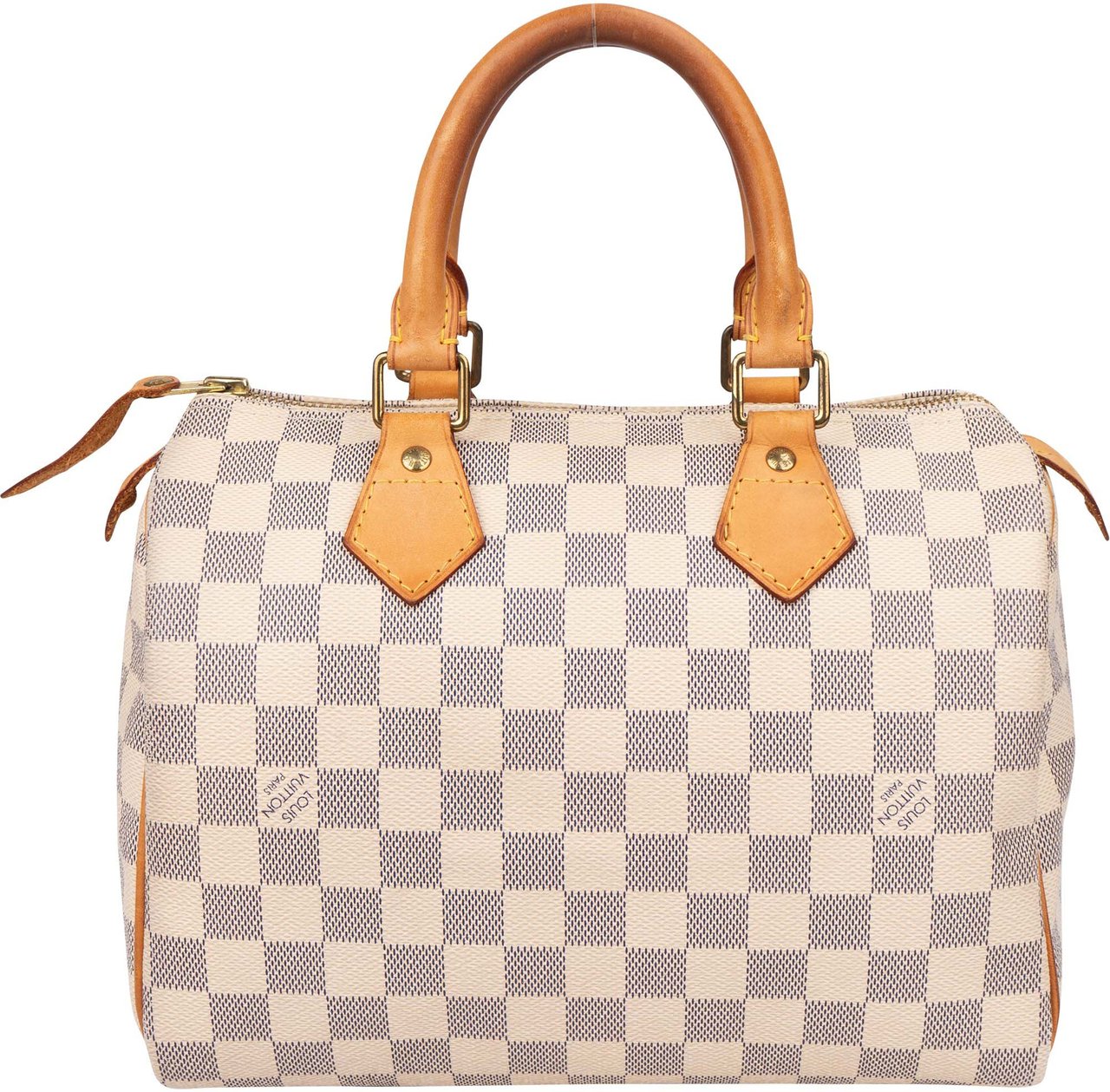 Louis Vuitton Louis Vuitton Damier Azur Monogram Speedy 25 Handbag Wit