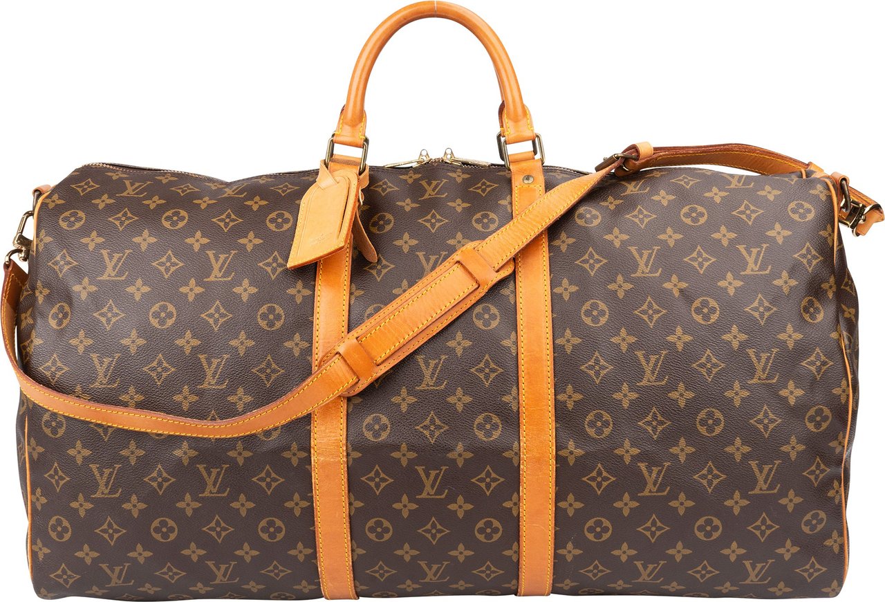 Louis Vuitton Louis Vuitton Canvas Monogram Keepall 60 Bandouliere Bruin