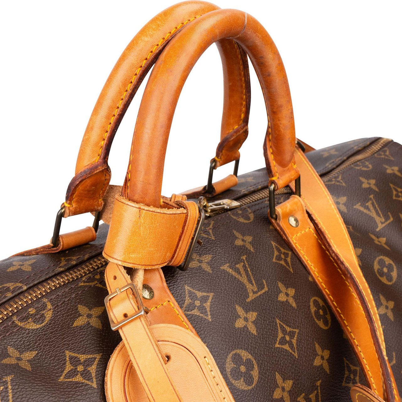 Louis Vuitton Louis Vuitton Canvas Monogram Keepall 55 Bandouliere Bruin