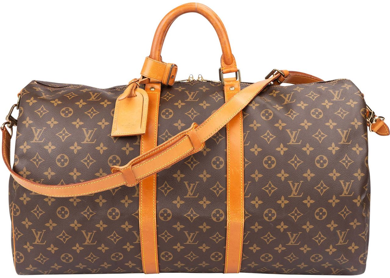 Louis Vuitton Louis Vuitton Canvas Monogram Keepall 55 Bandouliere Bruin