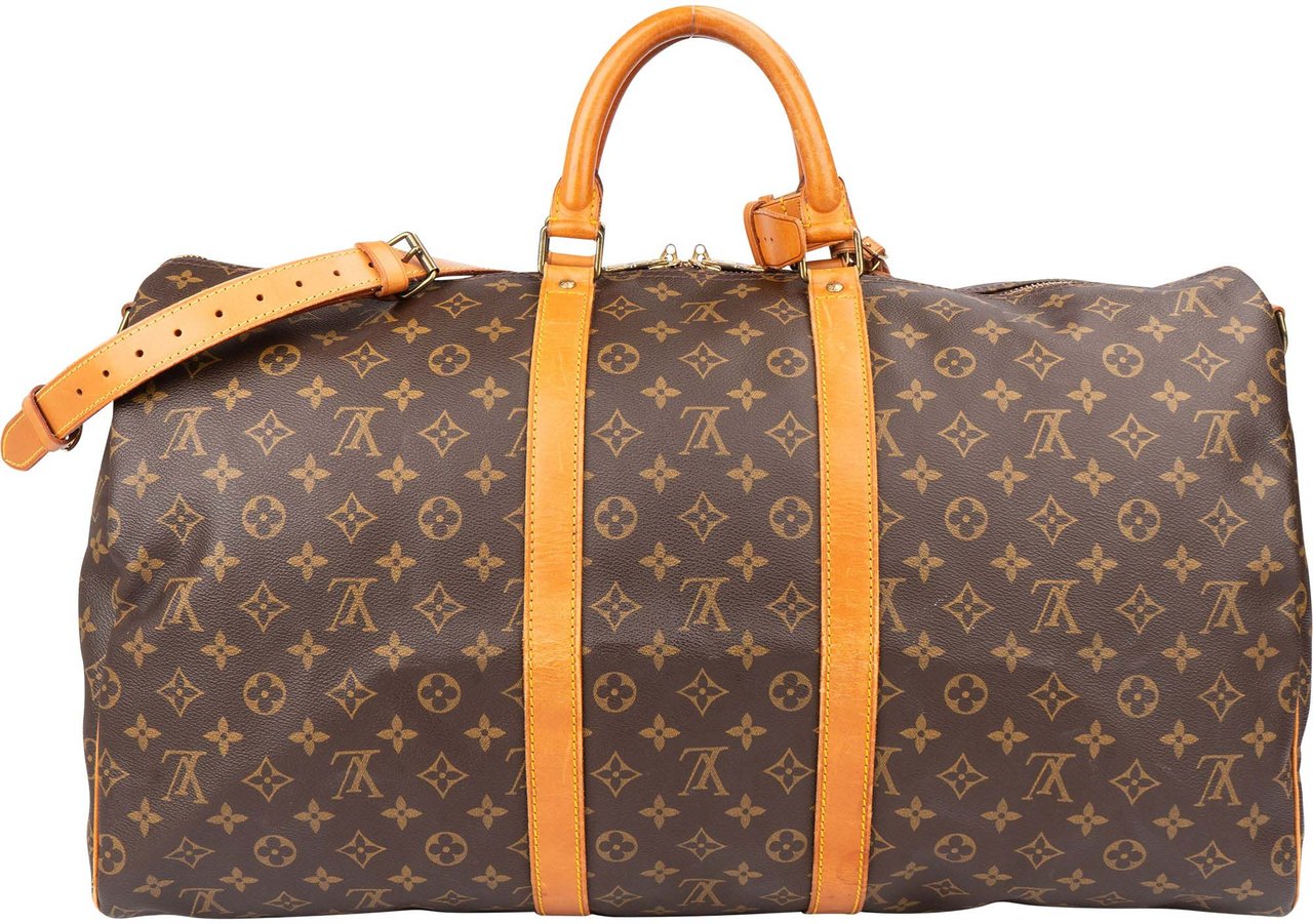Louis Vuitton Louis Vuitton Canvas Monogram Keepall 55 Bandouliere Bruin