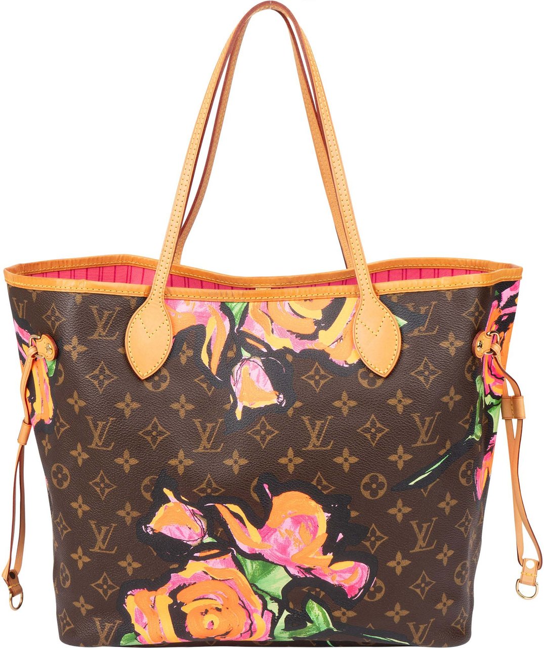 Louis Vuitton Louis Vuitton Limited Roses By Stephen Sprouse Neverfull MM Shopper Handbag Bruin