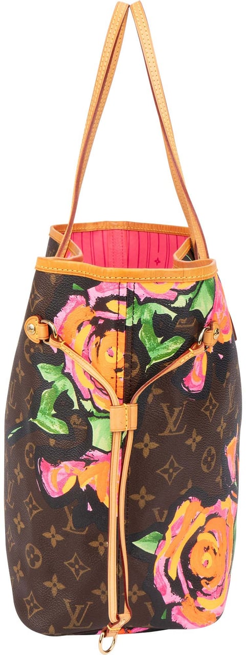 Louis Vuitton Louis Vuitton Limited Roses By Stephen Sprouse Neverfull MM Shopper Handbag Bruin