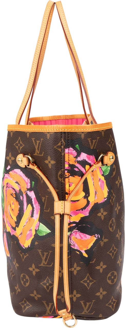 Louis Vuitton Louis Vuitton Limited Roses By Stephen Sprouse Neverfull MM Shopper Handbag Bruin
