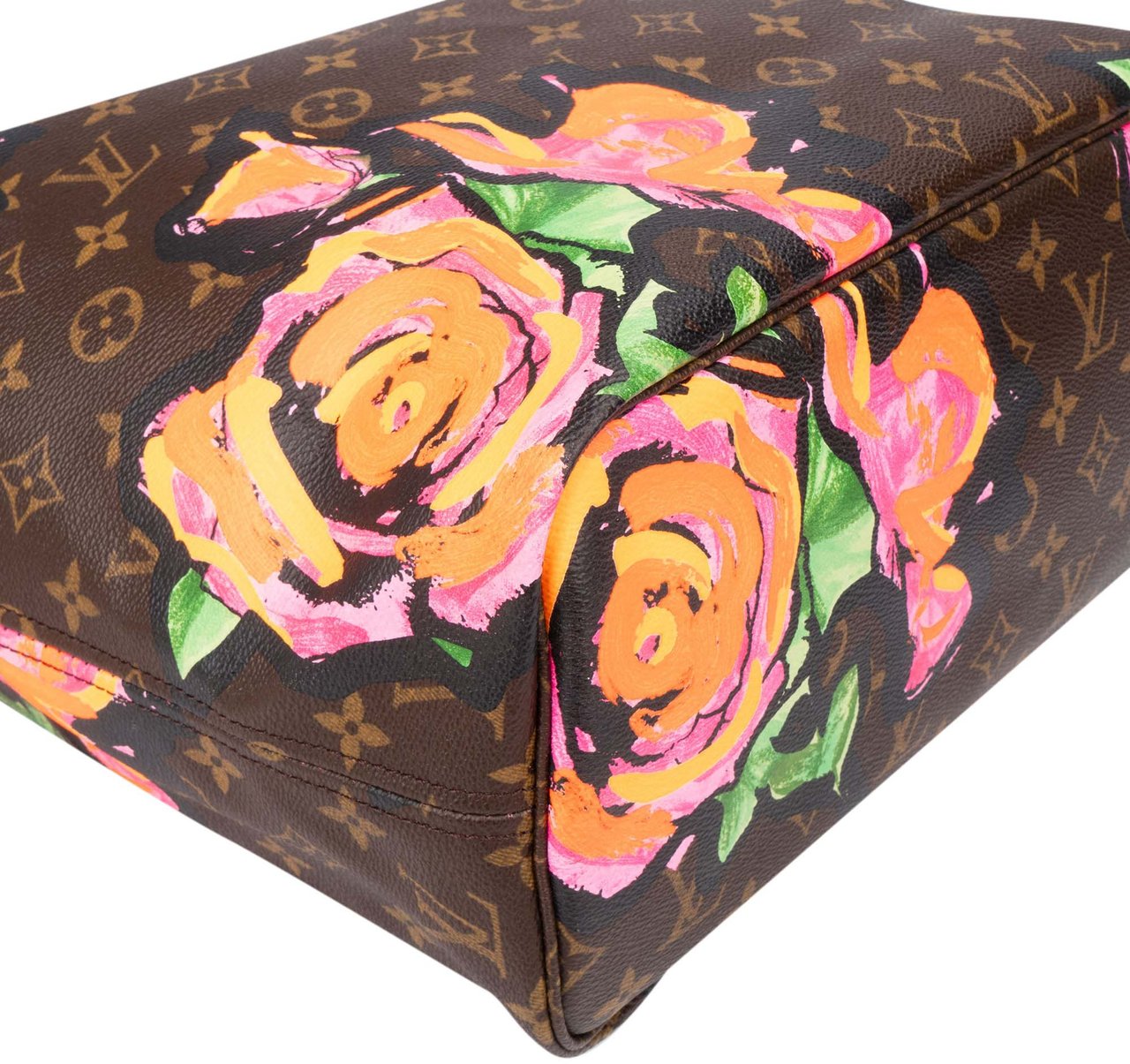 Louis Vuitton Louis Vuitton Limited Roses By Stephen Sprouse Neverfull MM Shopper Handbag Bruin