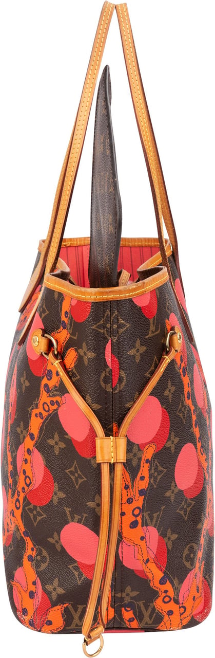 Louis Vuitton Limited Ramages Canvas Monogram Neverfull MM Shopper Handbag Bruin