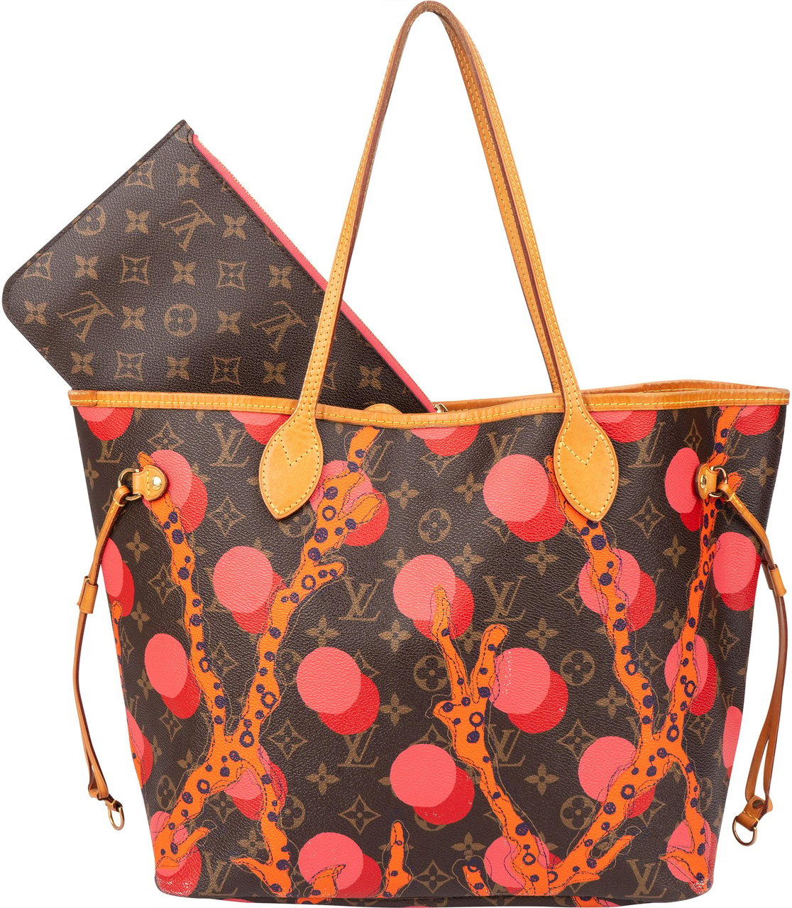 Louis Vuitton Limited Ramages Canvas Monogram Neverfull MM Shopper Handbag Bruin