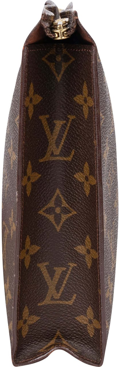 Louis Vuitton Louis Vuitton Canvas Monogram Poche Toilette 25 Clutch Bruin