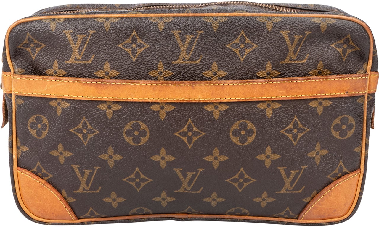 Louis Vuitton Louis Vuitton Canvas Monogram Compiegne 28 Clutch Bruin