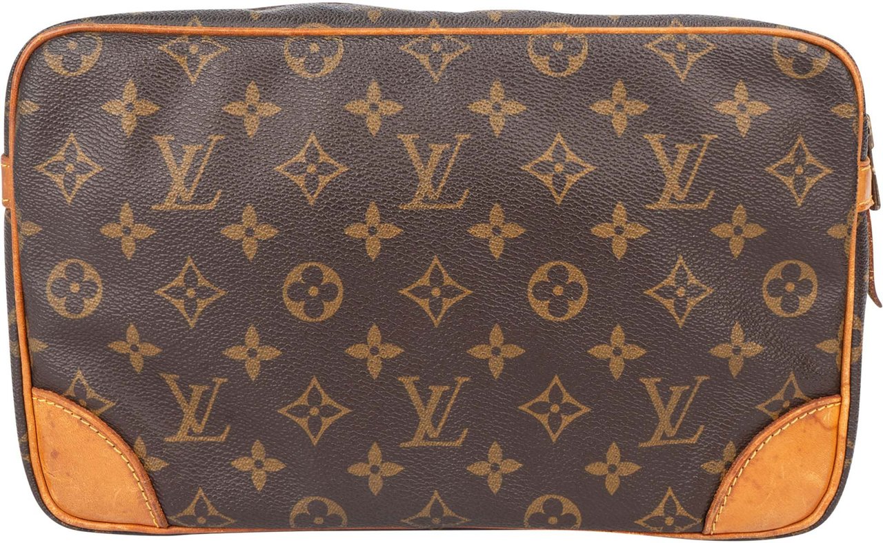 Louis Vuitton Louis Vuitton Canvas Monogram Compiegne 28 Clutch Bruin