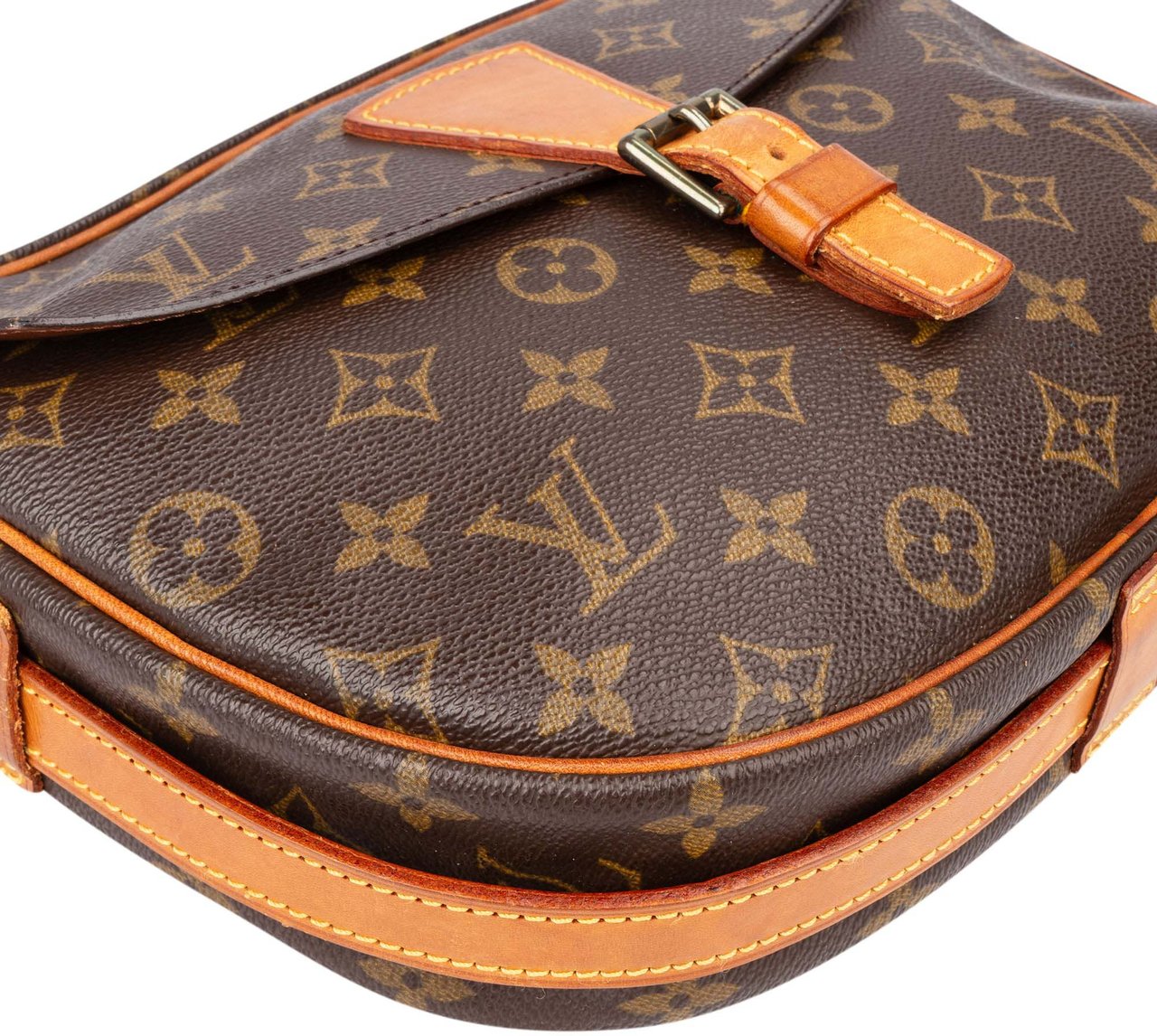Louis Vuitton Louis Vuitton Canvas Monogram Jeune Fille GM Crossbody Bag Bruin