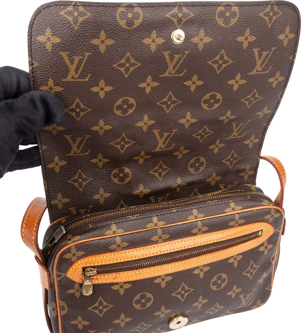 Louis Vuitton Louis Vuitton Canvas Monogram Saint Germain PM Crossbody Bag Bruin