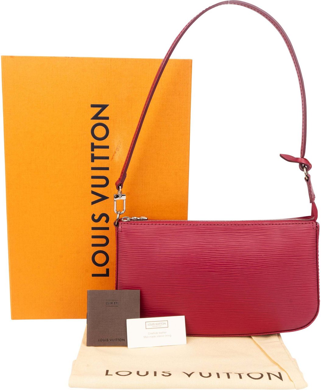 Louis Vuitton Louis Vuitton Epi Leather NM Pochette Accessoire Shoulder Bag Rood