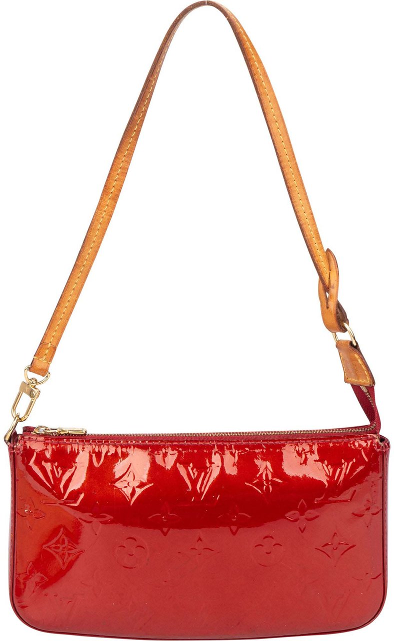 Louis Vuitton Louis Vuitton Vernis Monogram NM Pochette Accessoire Shoulder Bag Rood