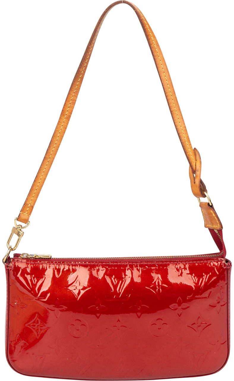 Louis Vuitton Vernis Monogram NM Pochette Accessoire Shoulder Bag Rood