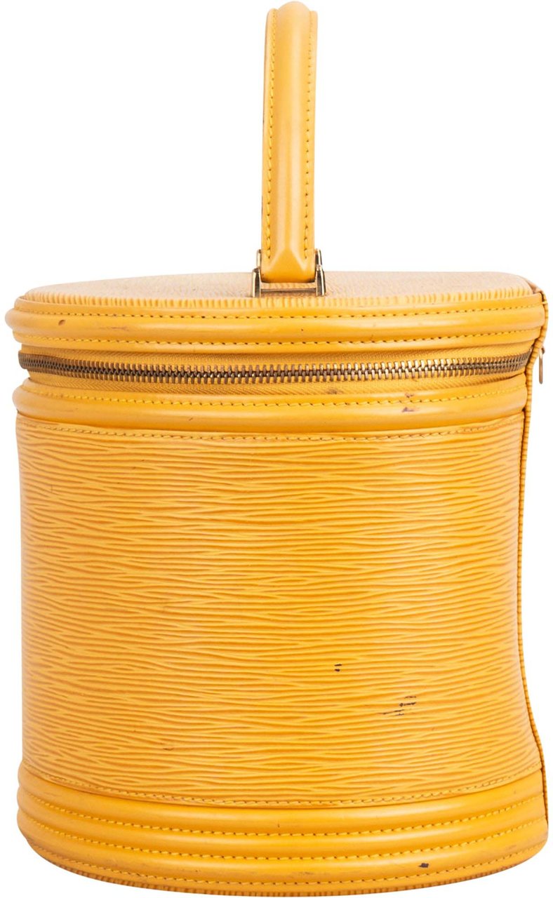 Louis Vuitton Louis Vuitton Yellow Epi Leather Cannes Vanity Handbag Geel