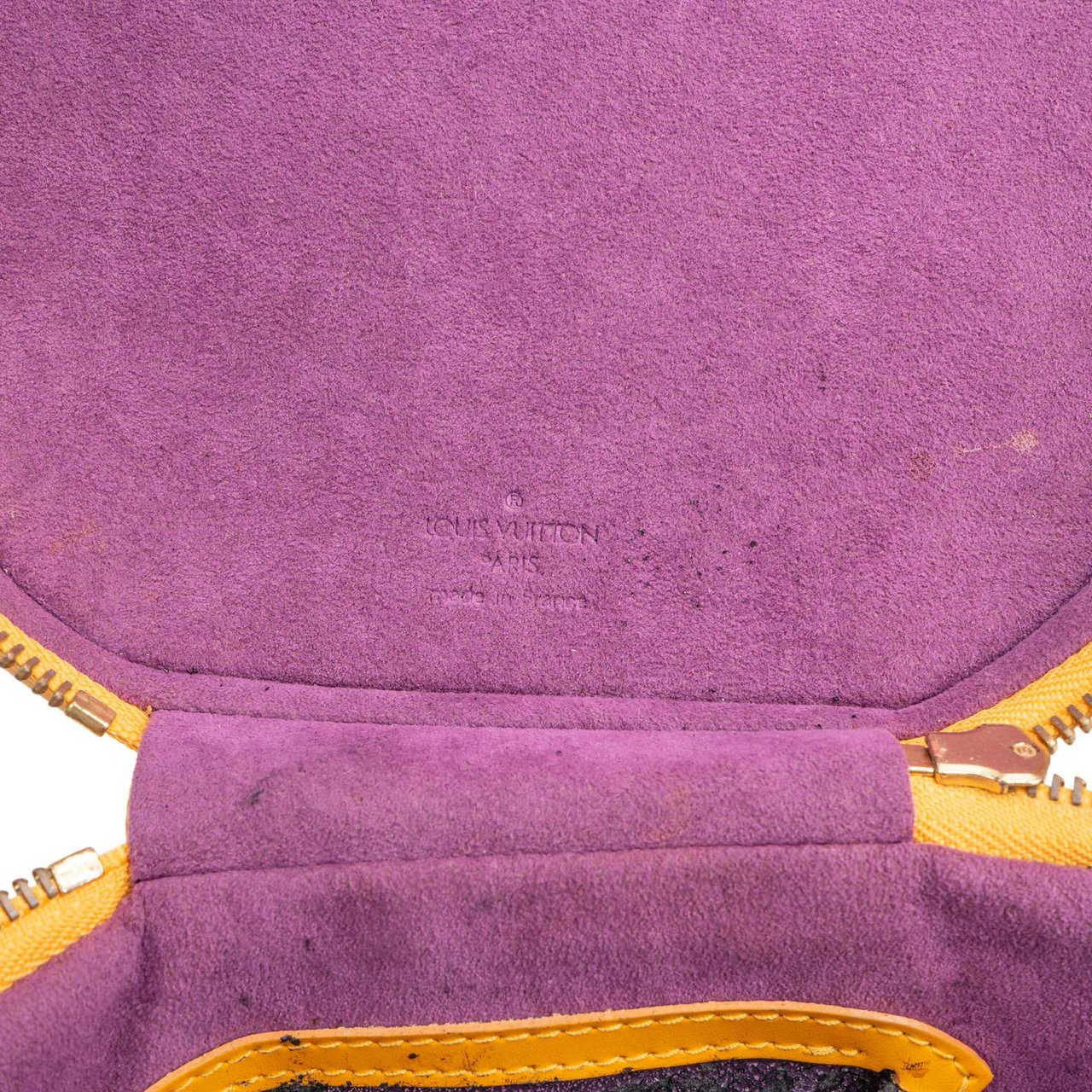 Louis Vuitton Louis Vuitton Yellow Epi Leather Cannes Vanity Handbag Geel