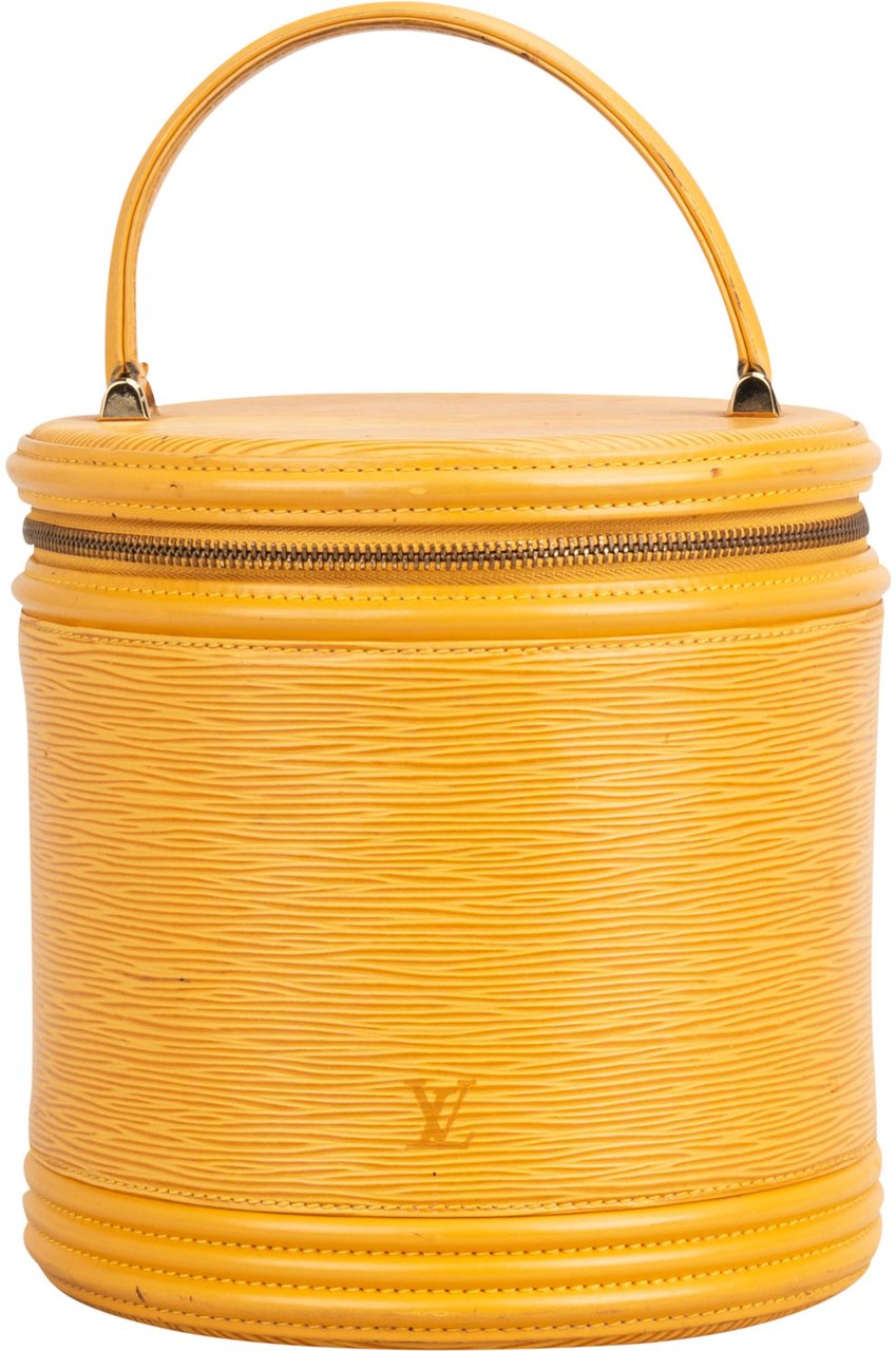 Louis Vuitton Louis Vuitton Yellow Epi Leather Cannes Vanity Handbag Geel
