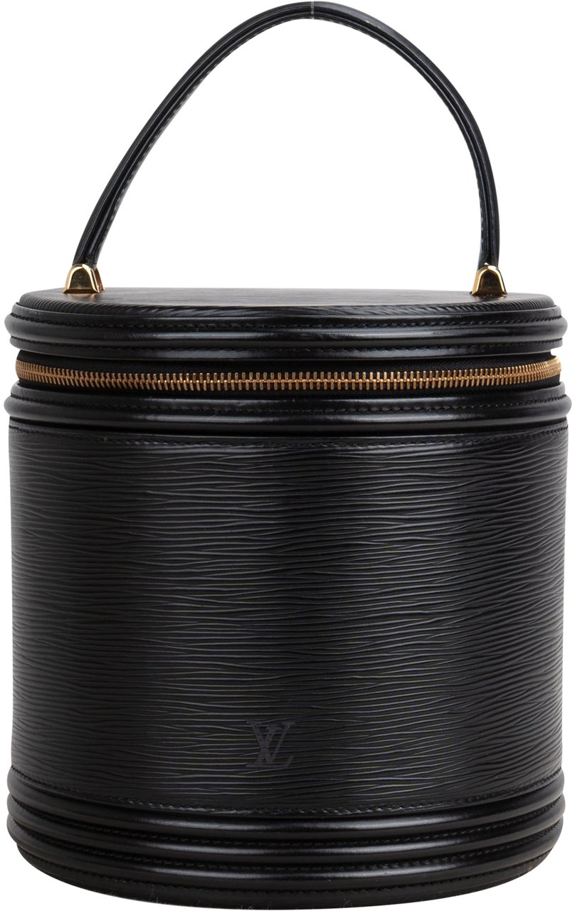 Louis Vuitton Louis Vuitton Noir Epi Leather Cannes Vanity Handbag Zwart