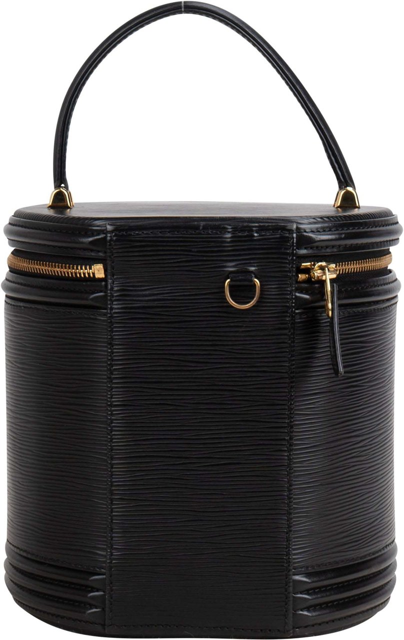 Louis Vuitton Louis Vuitton Noir Epi Leather Cannes Vanity Handbag Zwart