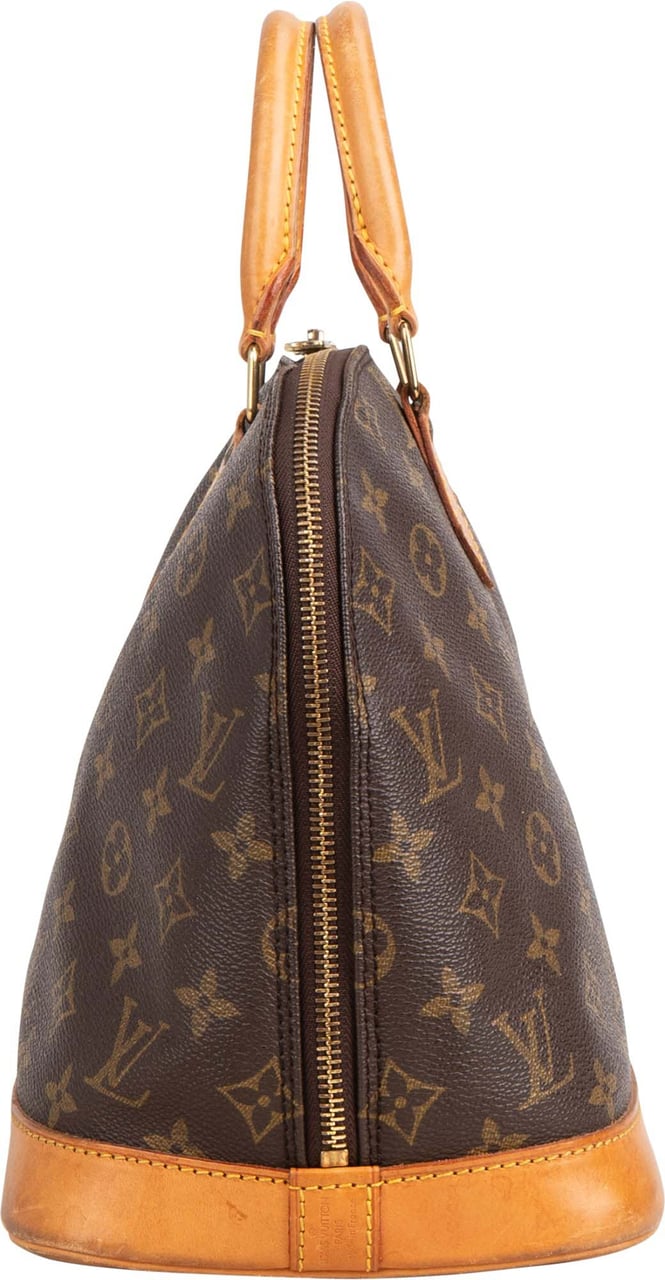 Louis Vuitton Louis Vuitton Canvas Monogram Alma PM Handbag Bruin