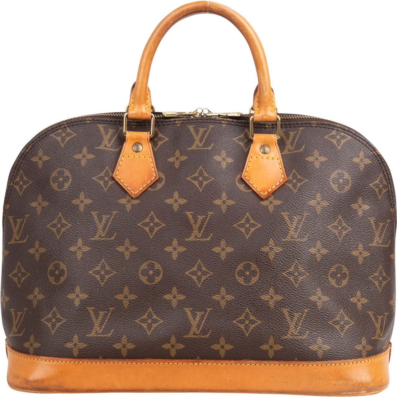 Louis Vuitton Louis Vuitton Canvas Monogram Alma PM Handbag Bruin