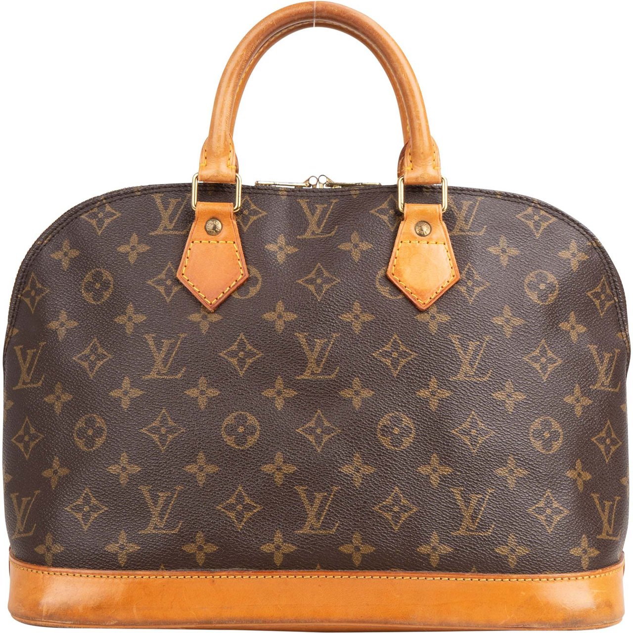 Louis Vuitton Louis Vuitton Canvas Monogram Alma PM Handbag Bruin
