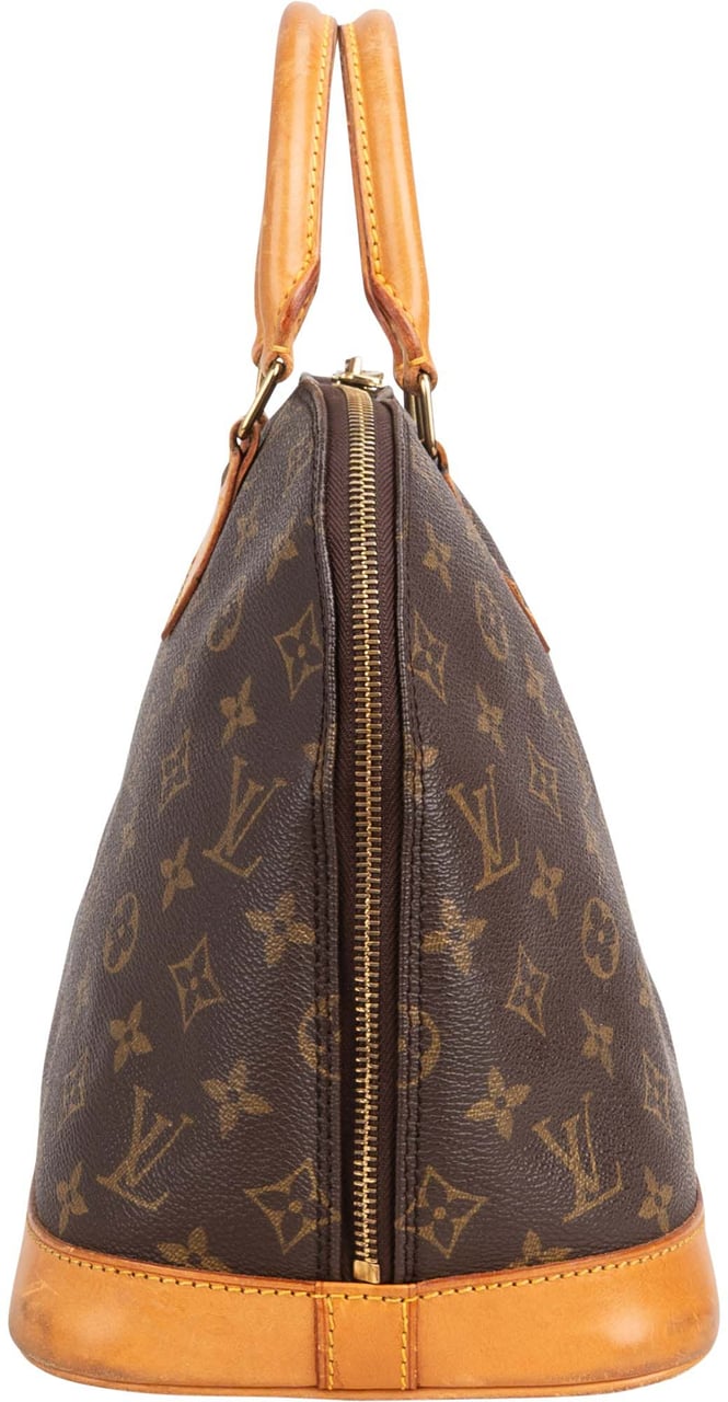 Louis Vuitton Louis Vuitton Canvas Monogram Alma PM Handbag Bruin