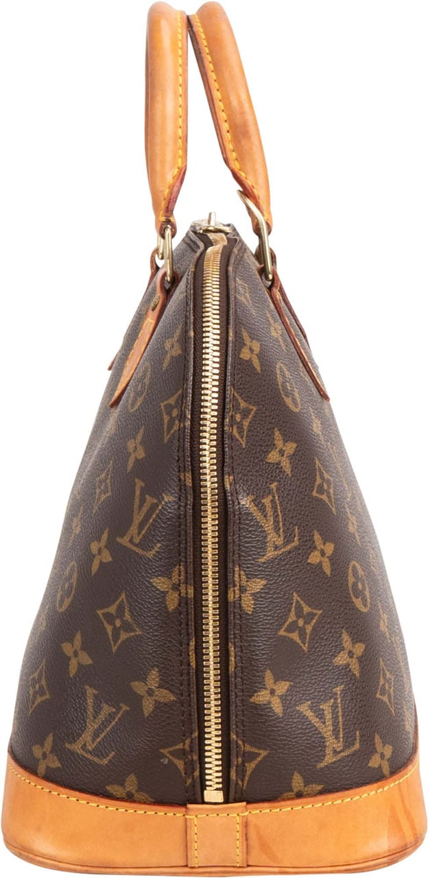 Louis Vuitton Louis Vuitton Canvas Monogram Alma PM Handbag Bruin