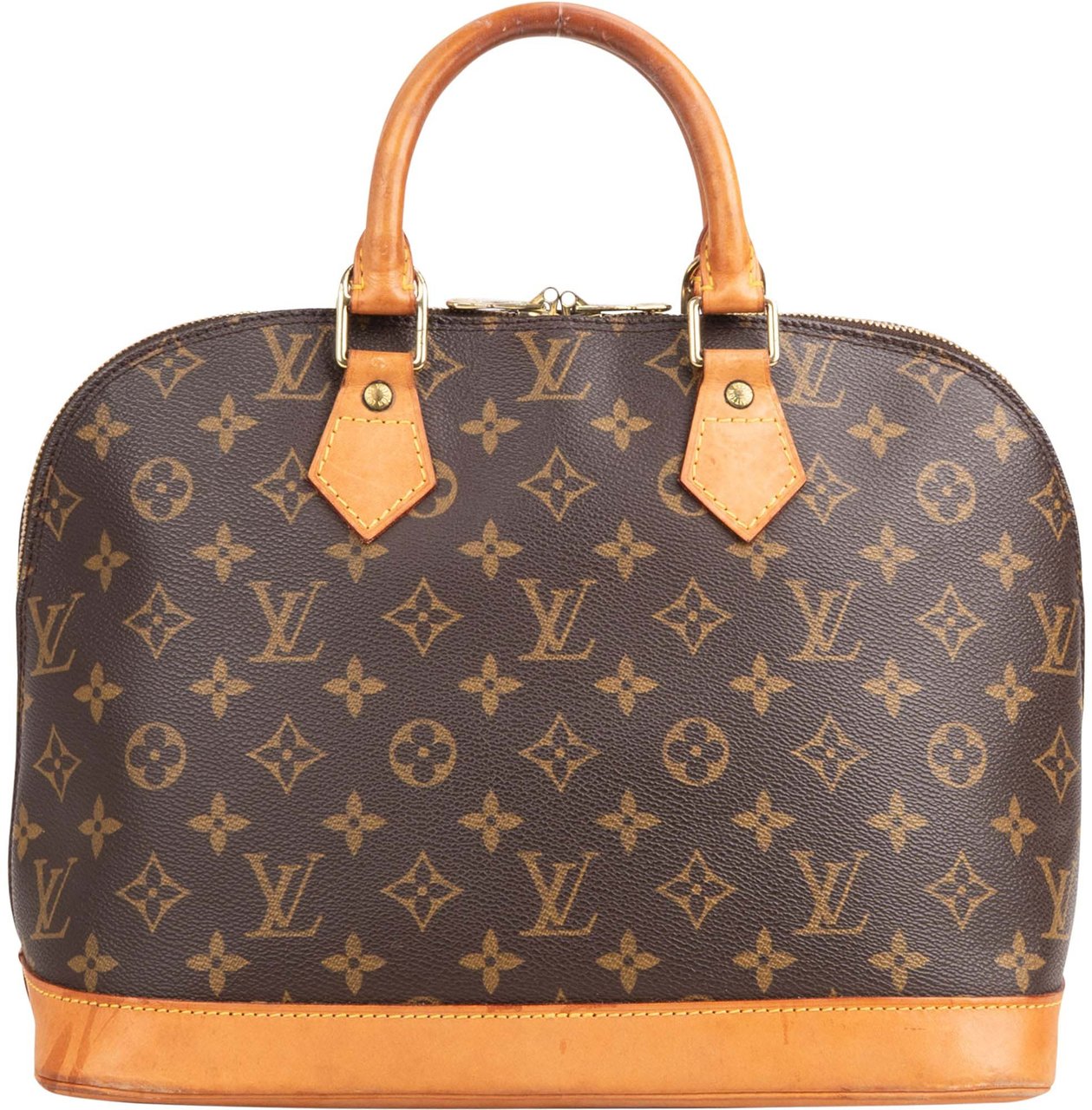 Louis Vuitton Louis Vuitton Canvas Monogram Alma PM Handbag Bruin