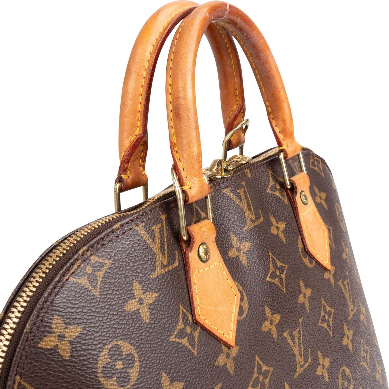 Louis Vuitton Louis Vuitton Canvas Monogram Alma PM Handbag Bruin