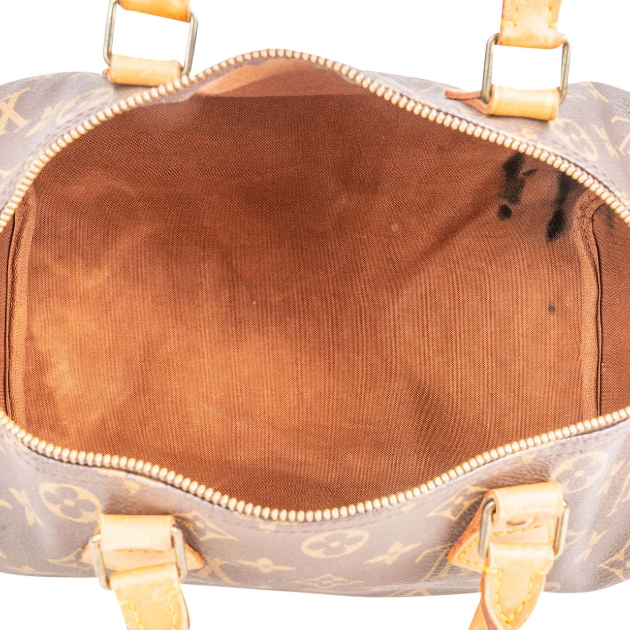 Louis Vuitton Louis Vuitton Canvas Monogram Speedy 30 Handbag Bruin