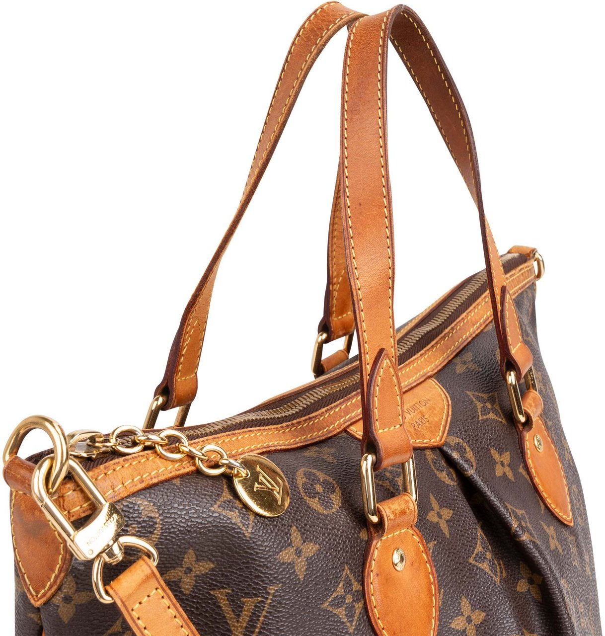 Louis Vuitton Louis Vuitton Canvas Monogram Palermo PM Handbag Bruin