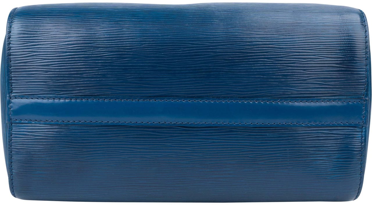 Louis Vuitton Louis Vuitton Bleu Epi Leather Speedy 25 Handbag Blauw