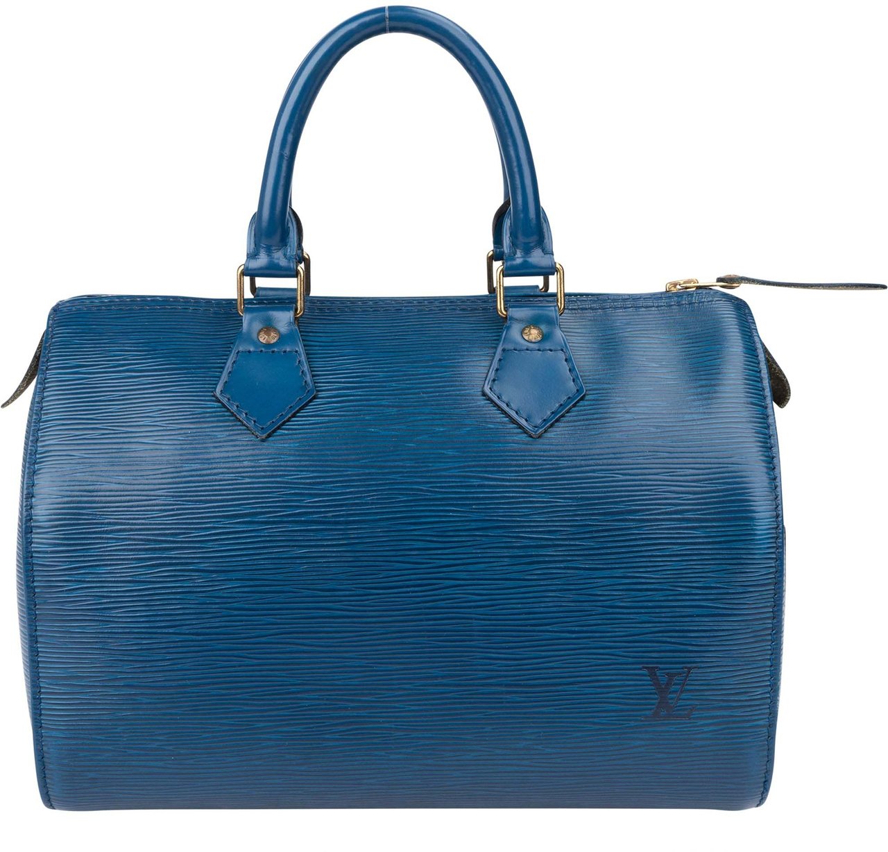 Louis Vuitton Louis Vuitton Bleu Epi Leather Speedy 25 Handbag Blauw
